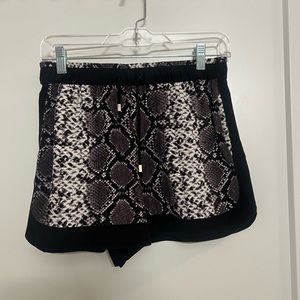 Sandro Silk Snakeskin print shorts -  size 2